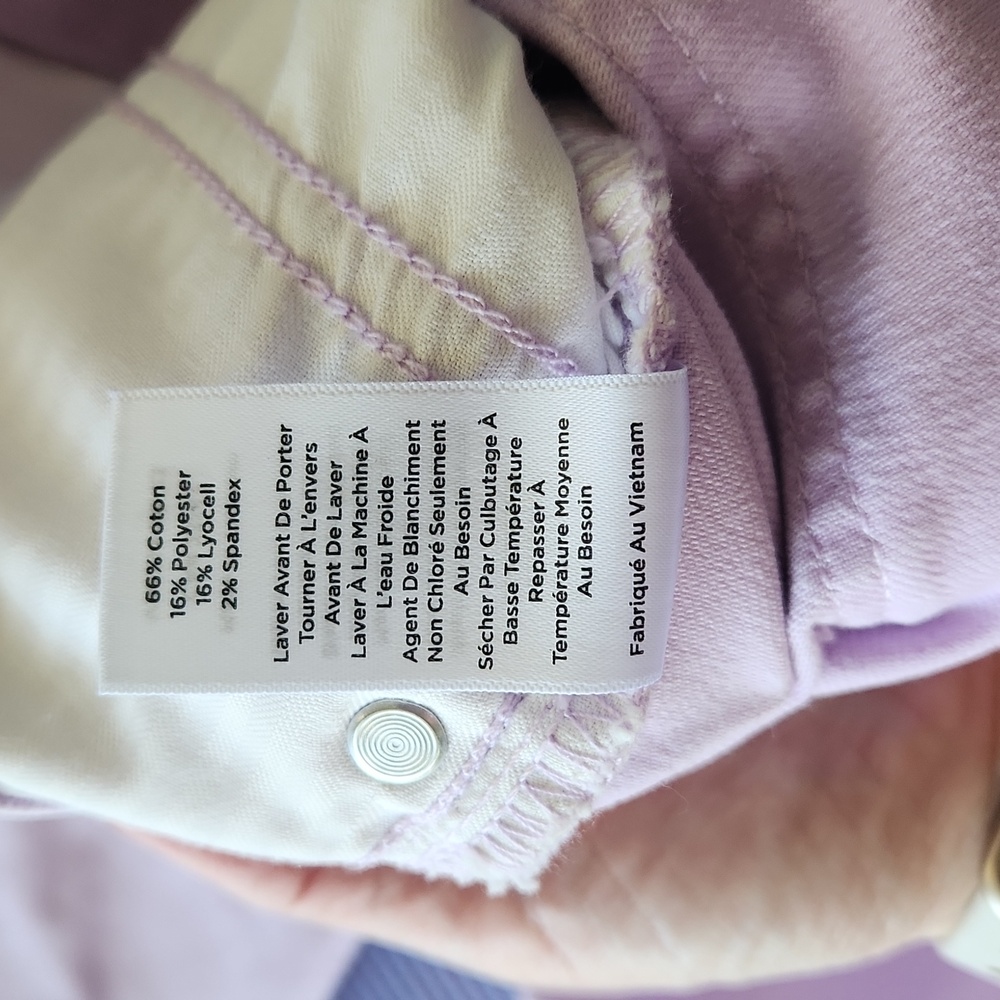 Talbots Slim Ankle Jean 6 Lavendar Lilac Pastel Purple Spring Summer - Picture 3 of 3